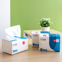 得力(deli)卫生纸 擦手纸卷纸软包抽取式面巾纸3包 MR2200-01