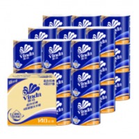 维达(Vinda) 卷纸 蓝色经典4层200g卫生纸巾*27卷(整箱销售)4层加厚，易降解