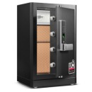 得力(deli)APP远程监控指纹解锁智能保险箱防盗钥匙智能防盗 黑色4054