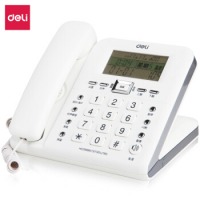 得力（deli）790 时尚创意多功能座机 大屏显示办公家用电话机 30°倾角固定电话 温