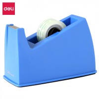 得力(deli)中号胶带座切割器封箱器(胶带宽度 ≤18mm) 蓝色810