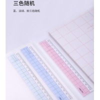 得力（Deli）6230-30cm 透明有机塑料直尺