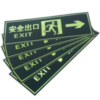 消防标牌安全出口右向 警示指示标示牌 安全出口右向指示标牌 5件套