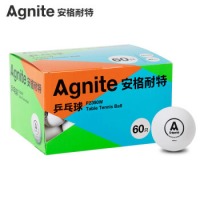 安格耐特（Agnite）乒乓球一盒装60只 40mm F2390(W白色/Y黄色）