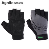 安格耐特（Agnite） F5126健身手套男女哑铃器械护腕 力量训练半指颗粒防滑透气防滑护掌运动手