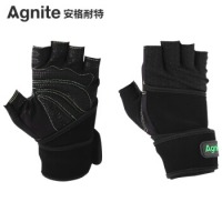安格耐特（Agnite） F5127【两只装】健身手套男女哑铃器械护腕 力量训练半指 透气升级款防滑