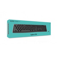 罗技（Logitech）K270 键盘 无线键盘 办公键盘 笔记本键盘 黑色