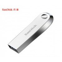 闪迪(SanDisk)32GB USB3.1 U盘CZ74酷奂银色 读速150MB/s 金属外壳 内