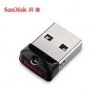 闪迪(SanDisk)16GB USB2.0 U盘 CZ33酷豆 黑色 车载优选 多容量选择