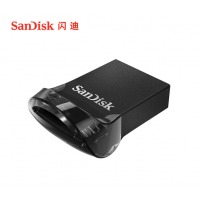 闪迪(SanDisk)128GB USB3.1 U盘 CZ430酷豆 黑色 读速130MB/s 车载