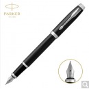 派克（PARKER）都市磨砂黑杆白夹墨水笔/钢笔 商务送礼 办公用品