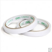 得力(deli)高粘性棉纸双面胶带 12mm*10y(9.1m/卷) 24卷/袋装 办公用