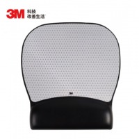 3M 精准系列 人体工学大号鼠标垫 带腕垫 MW310LE 腕托护腕鼠标垫