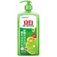 立白 青柠洗洁精1kg/瓶 厨具洗涤灵 餐具洗洁剂 柠檬原液萃取 添加维生素E 无残留 不伤手