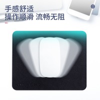 得力(deli)250*200mm耐磨PU皮鼠标垫 办公游戏通用 办公用品 黑色83009