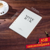 博文 A5-1003 6孔活页本芯 143*205mm （200页）