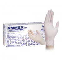 爱马斯 AMMEX 一次性使用医用橡胶检查手套 TLFCMD44100 M 100只/盒 