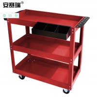 安赛瑞 三层工具车 77×35.7×70cm 承重200kg 红色23875