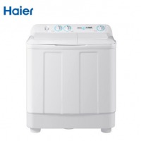 海尔（Haier）10公斤大容量半自动双缸洗衣机 洗大件更轻松 瀑布水流高效洁净 XPB100-197BS