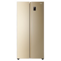 海尔 （Haier ）480升风冷无霜变频智能对开门双门冰箱90°悬停门双变频金色BCD-480WBPT