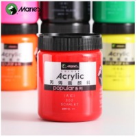 马利丙烯颜料300ml大红 大瓶装墙绘手绘彩绘饰品学生丙烯画颜料套装 防水不掉色丙烯套装A