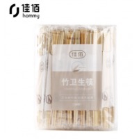 佳佰 一次性筷子家用野营卫生竹筷 方便筷独立包装100双装