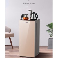 美的（Midea）茶吧机 家用立式办公下置式饮水机安全童锁智能茶吧YR1027S-W