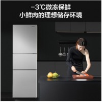 松下（Panasonic）265升家用三门 60cm超薄冰箱 自由嵌入 APP智控 银离子