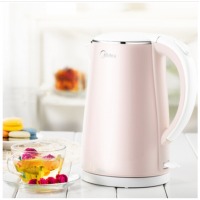 美的（Midea）电水壶热水壶电热水壶304不锈钢1.7L容量暖水壶烧水壶开水壶智能断电1705b