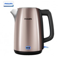 飞利浦（PHILIPS）电水壶热水壶电热水壶不锈钢1.7L防干烧带保温功能 HD9355/88