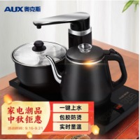 奥克斯（AUX）家用办公电水壶 一键自动上水电热水壶泡茶壶 自动旋转免开盖烧水壶HX-10B76