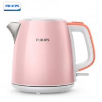 飞利浦（PHILIPS）电水壶热水壶电热水壶 304不锈钢 防干烧 HD9348/58 1L迷你烧水壶 粉色