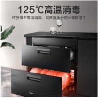 美的（Midea）消毒柜家用 消毒柜嵌入式 消毒碗柜 嵌入式 碗筷 100L双层大容量 智