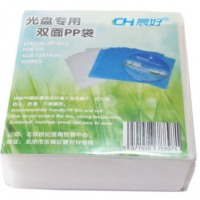 晨好 PP光盘袋双面cd dvd光碟包套刻录盘收纳保护袋子 透明 100张包