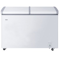 海尔（Haier）215升双箱双温商用家用冰柜 蝶门卧式小型冰箱冷柜FCD-215SEA