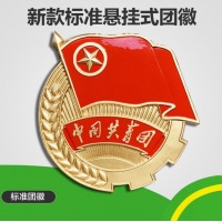 唐帆 大礼堂旗套装办公会议室背景旗组合 大型悬挂党徽新款团徽铝合金  悬挂团徽60cm