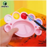 马利(Marie's)小号脚丫7格调色盘 学生儿童卡通美术调色盘 水粉水彩丙烯油画调色板调