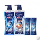清扬（CLEAR）活力运动沐浴露600g+100g赠冰凉酷爽600g+100g 清爽去油香氛男士沐浴露套装
