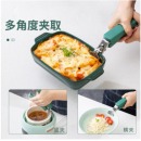  双枪 防烫取碗夹防烫手套提盘器3件套 蒸锅夹子厨房用品不锈钢硅胶防滑夹碗器蒸锅提
