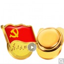 冰禹 BYaf-23 金属徽章 团徽共青团勋章锌合金 标准新型党徽胸章 为人民服务10个磁扣款