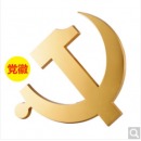 唐帆 大礼堂旗套装办公会议室背景旗组合 大型悬挂党徽新款团徽铝合金 多规格组合可选 悬挂党徽80cm