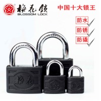 梅花锁 （BLOSSOM LOCK） 单铸锁防水防锈锁防盗挂锁 车厢仓库铁挂锁 单铸60mm