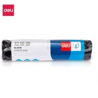 得力（deli）断点式垃圾袋 办公用品 【超大号10只装】80*100cm 1卷(9576