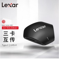 雷克沙（Lexar）专业版 3合1 Type-C 多功能读卡器