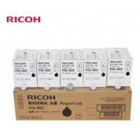 理光（Ricoh） HQ-40C 黑色油墨 5支盒 (适用 DD4440C4440PC4450C4450PC4450P)