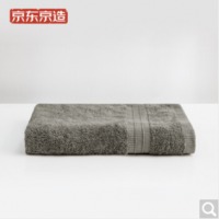京东京造 纯棉毛巾 素色洗脸巾 纯色毛巾 单条装 灰色
