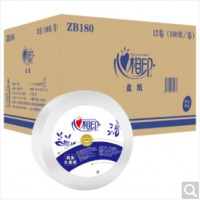 心相印大卷纸ZB180家用商务用卷筒纸180米12卷三层加厚大盘纸卫生纸手纸厕纸实惠装纸巾