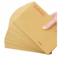 惠朗（huilang）100张文具5号牛皮纸信封 220110mm 100g加厚木浆牛皮纸