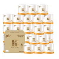 清风（APP）卷纸 原木纯品 128g*27卷卫生纸巾
