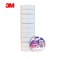 3M 1500# 电工胶带绝缘胶布 18mm10M0.13mm 白色 10卷装